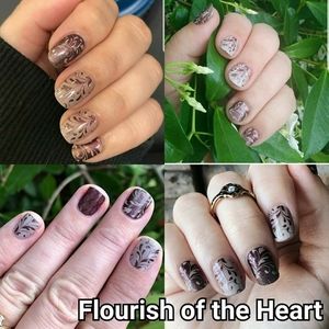 Jamberry Nail Wrap - Flourish of the Heart